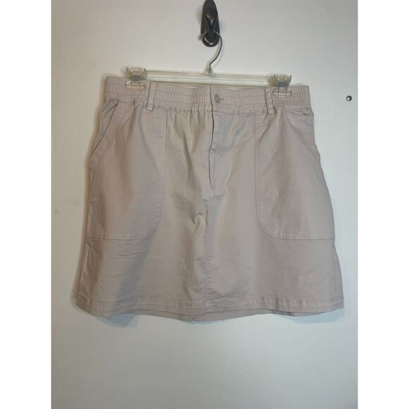 Michael Stars Dresses & Skirts - Michael Stars Womens Skirts Cement Plus 1X Stretch Twill Monroe Mini Elastic
